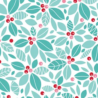 红果绿叶背景图片