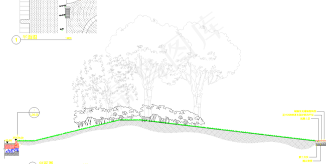 公园景观 停车场种植区图片