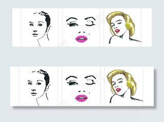 创意抽象人物画图片