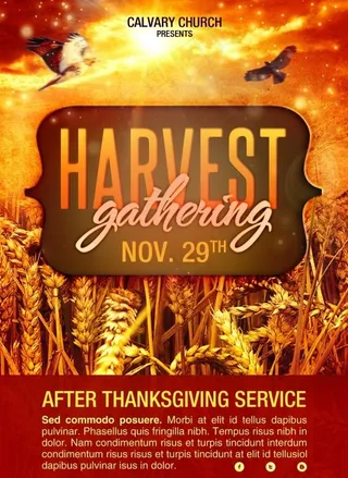 秋季海报模板设计源文件