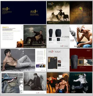 服装品牌画册设计矢量素材