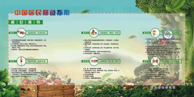 膳食指南展板 膳食指南展板