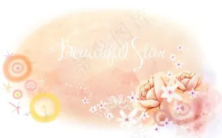 唯美浪漫花朵海报背景