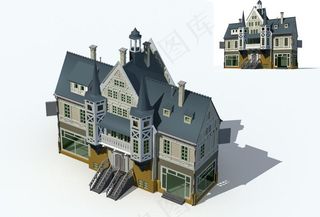欧式建筑max map图片