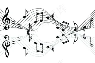 跳躍音乐 五线谱 音符