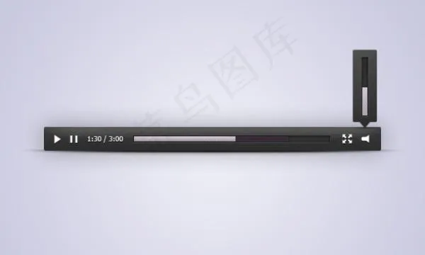Mac风格媒体工具栏PSD分层素材psd模版下载