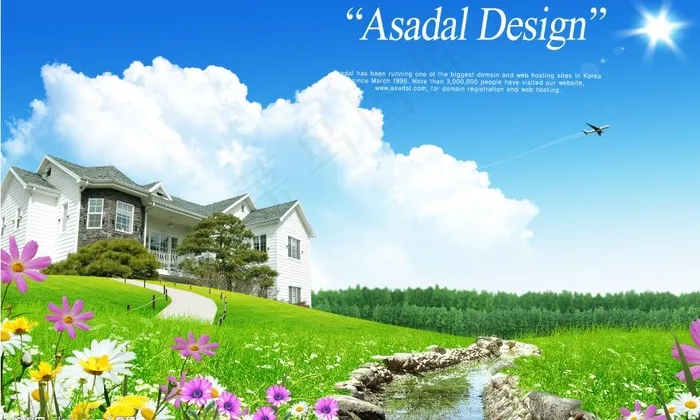 超好看的风景素材图片psd模版下载