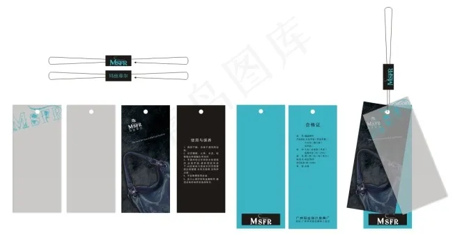 高档女包吊牌矢量素材 CDRcdr矢量模版下载
