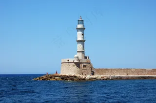 希腊灯塔图片