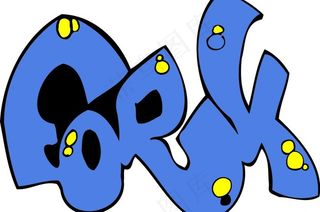 彩色可爱卡通英文字母