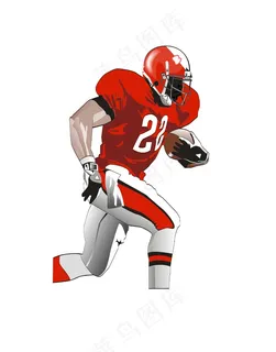 冰球运动人物矢量图