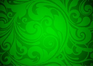 绿色花卉背景矢量图形