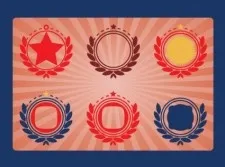 军事徽章矢量eps,ai矢量模版下载