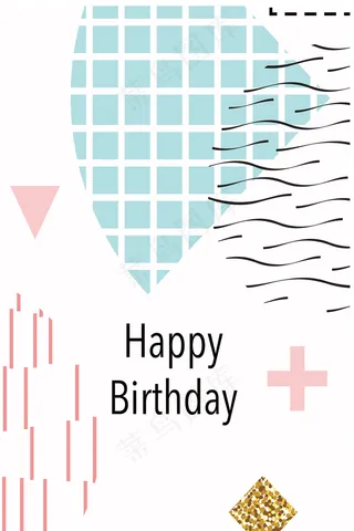 时尚创意抽象几何点线面传单卡片模版