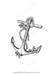 精美锚素材线稿设计 精美锚素材线稿设计