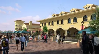 购物休闲街环境效果图图片