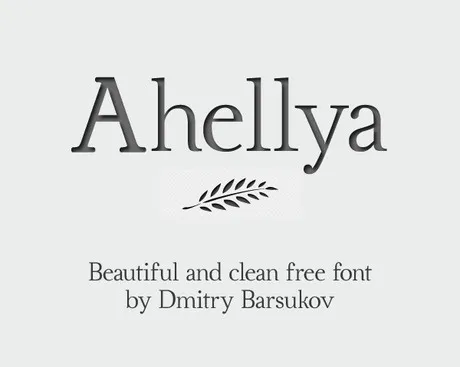 Ahellya free font...ai矢量模版下载