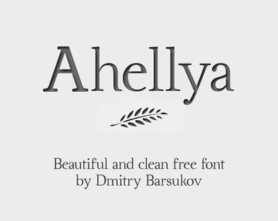 Ahellya free font... Ahellya free font...