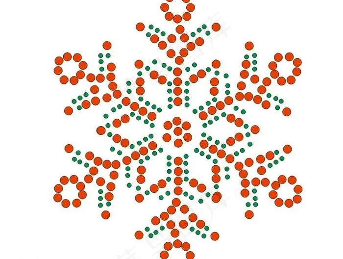 烫钻雪花图片cdr矢量模版下载