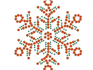 烫钻雪花图片