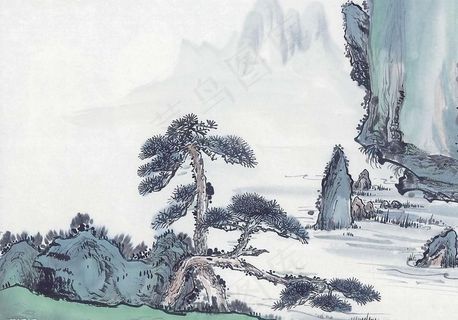 水墨山水画图片