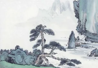水墨山水画图片