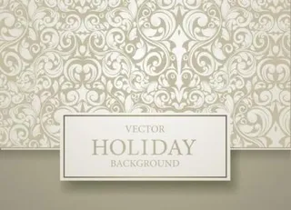 欧式花纹背景矢量盖04