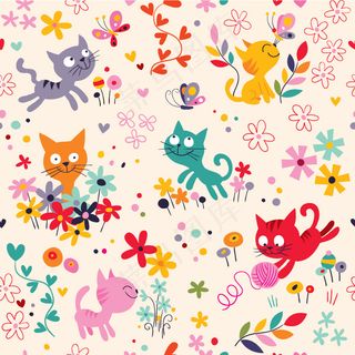 卡哇伊森系卡通Q版手绘插画动物矢量