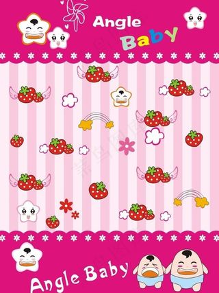 墙纸矢量可爱卡通设计图片