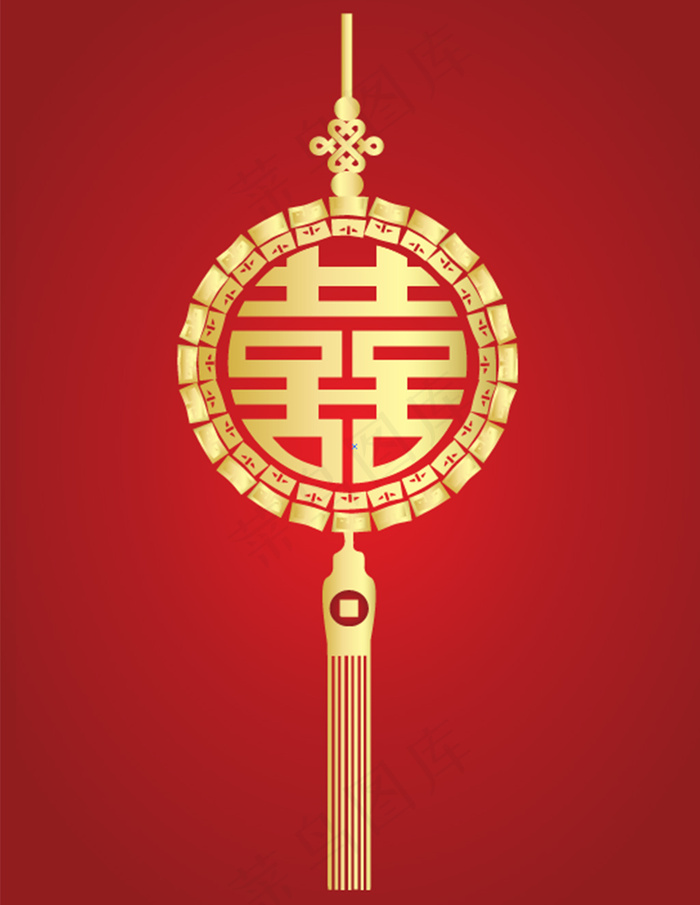 中国结婚礼矢量素材ai矢量模版下载