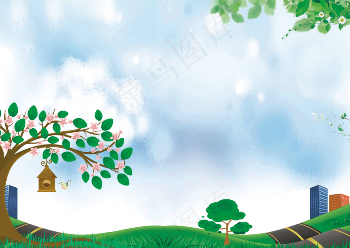 卡通清新劳动节手抄报小报模板设计(4961X3508(DPI:300))psd模版下载