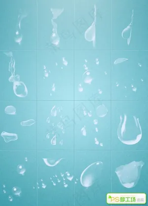 精美水滴笔刷