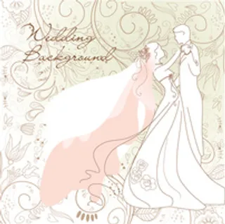 婚礼背景矢量