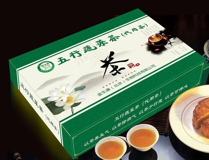 茶包装(展开图）图片