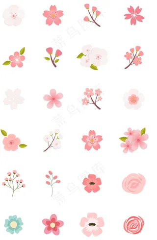 矢量花瓣设计元素