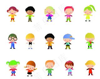 卡通儿童小孩