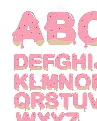 卡通字体设计素材