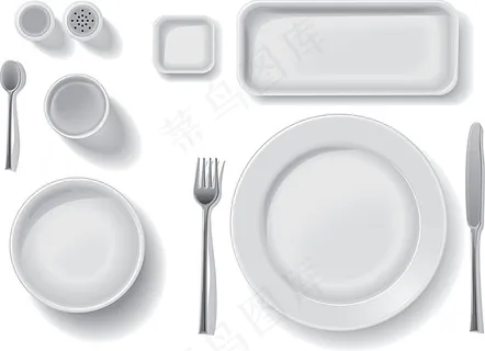 矢量餐具