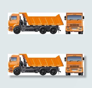 大型运输车矢量素材