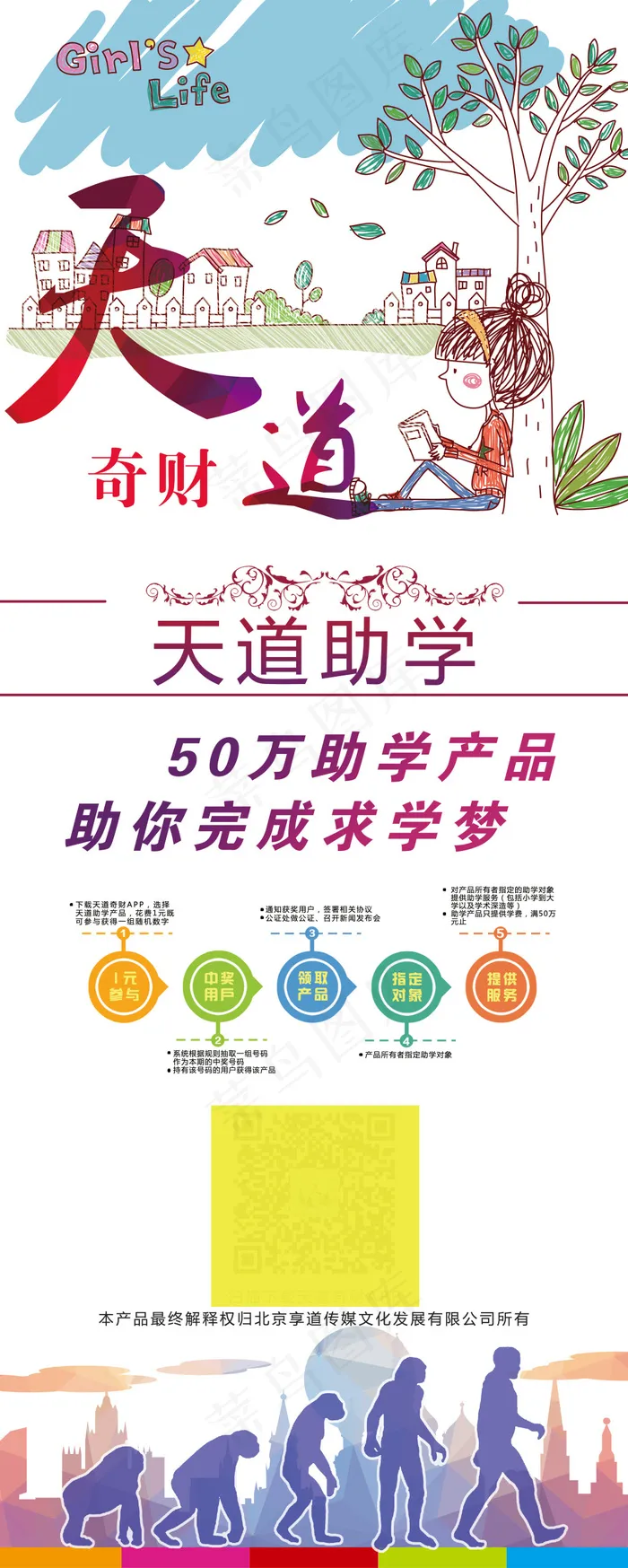 助学易拉宝(3150X7863(DPI:100))psd模版下载