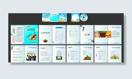 农信社cd封面画册效果图图片