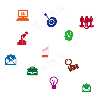 ppt数字目录序号序列设计模版元素...