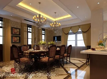 欧式餐厅效果图图片 欧式餐厅效果图图片