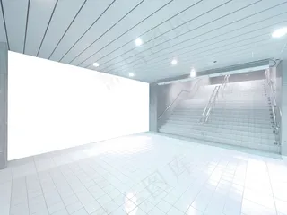 地下通道入口空白广告