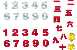 3d数字 符号图片