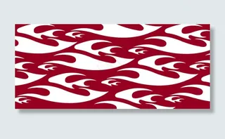 红底变形纹背景