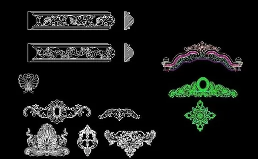 cad欧式雕花图片 cad欧式雕花图片