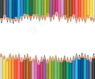 彩色铅笔矢量素材图片