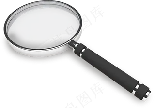 漂亮精美的放大镜免抠png透明图层素材