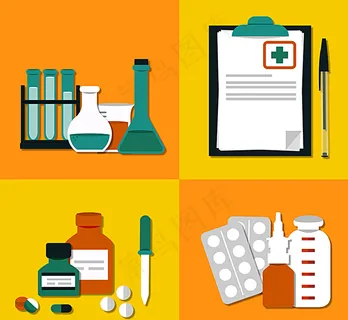 医疗元素 插画图片